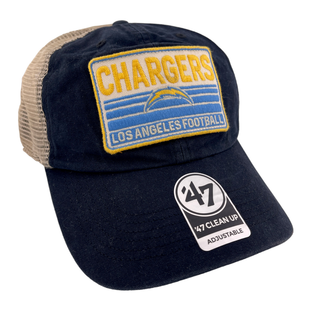 NEW '47 Brand‎ Los Angeles Chargers NFL Clean Up Mesh Back Adjustable Dad Hat